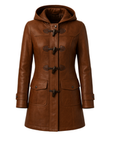 Harbor Sienna Duffle Leather Coat