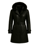 Women’s Luxe Arctic Hooded Parka – Noir Edition