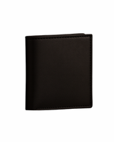 Classic Black Genuine Leather Bi-Fold Wallet for Men's