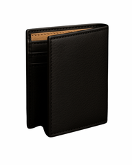 Dual-Tone Genuine Leather Bi-Fold Wallet for Men