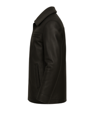 Blackridge Men’s Shearling Collar Leather Coat