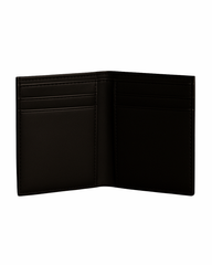 Classic Black Genuine Leather Bi-Fold Wallet for Men