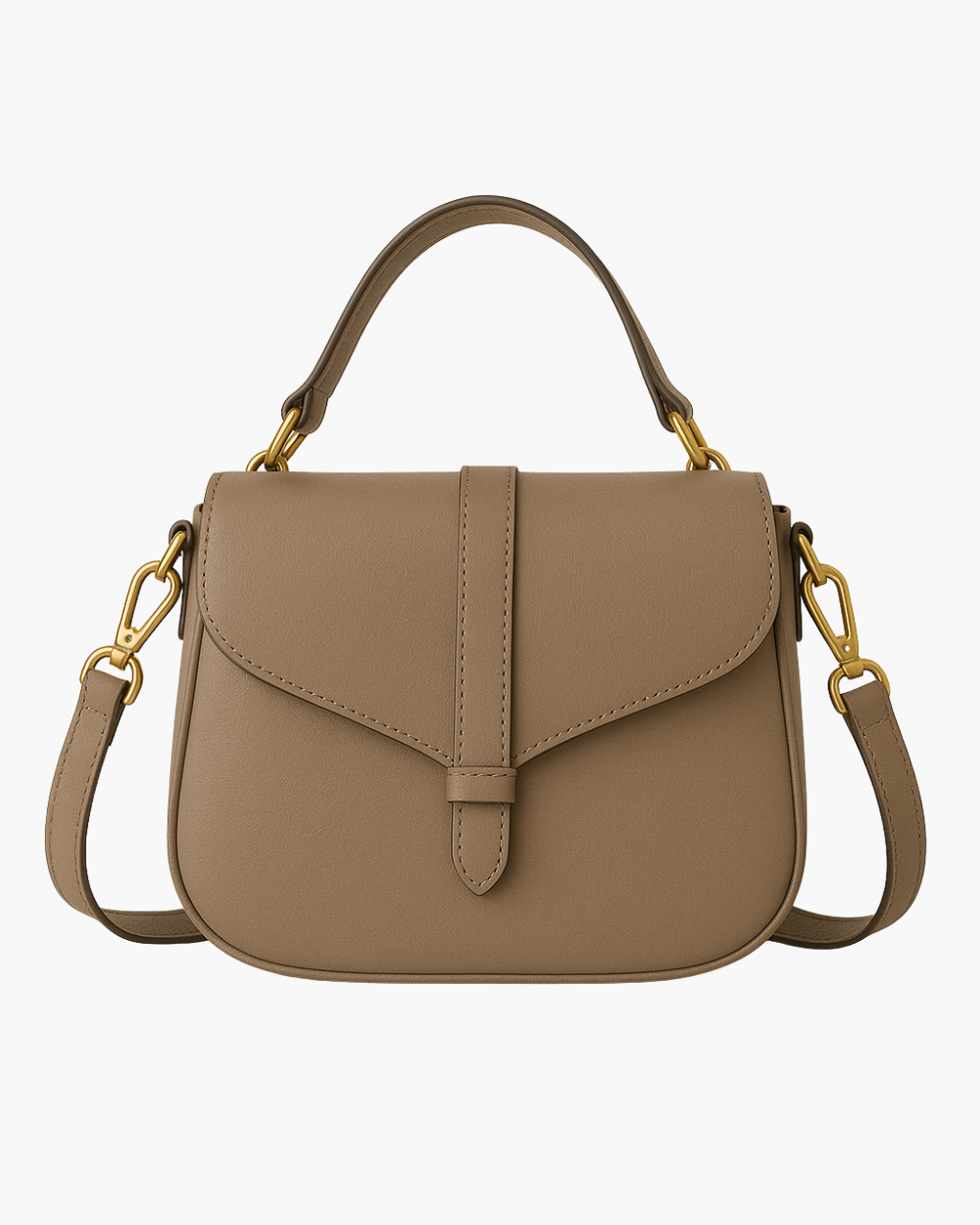 Burnt Orange Leather Box Satchel