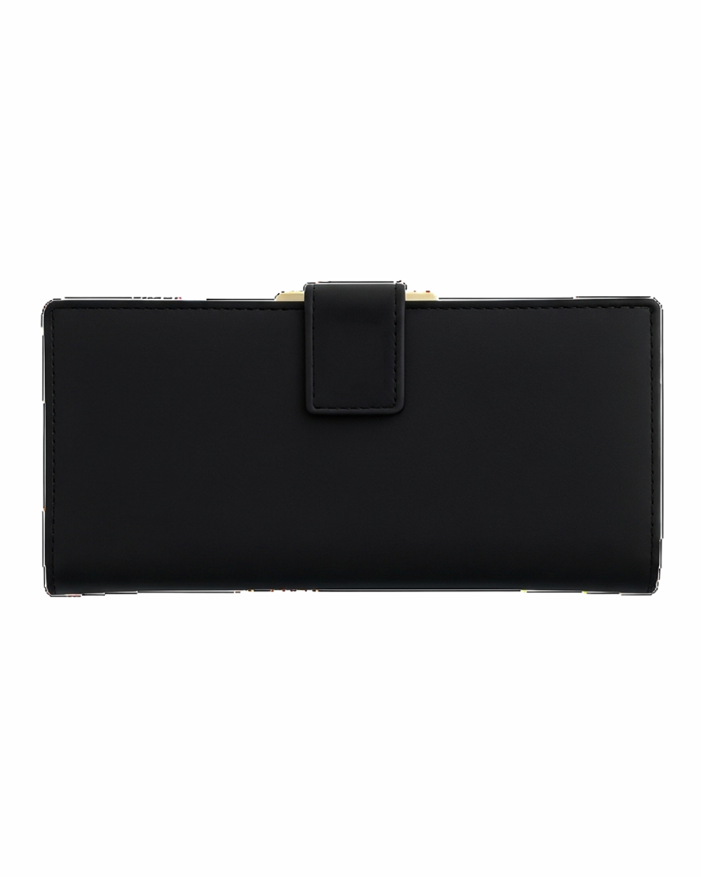 Elegant Black Long Leather Wallet for Women