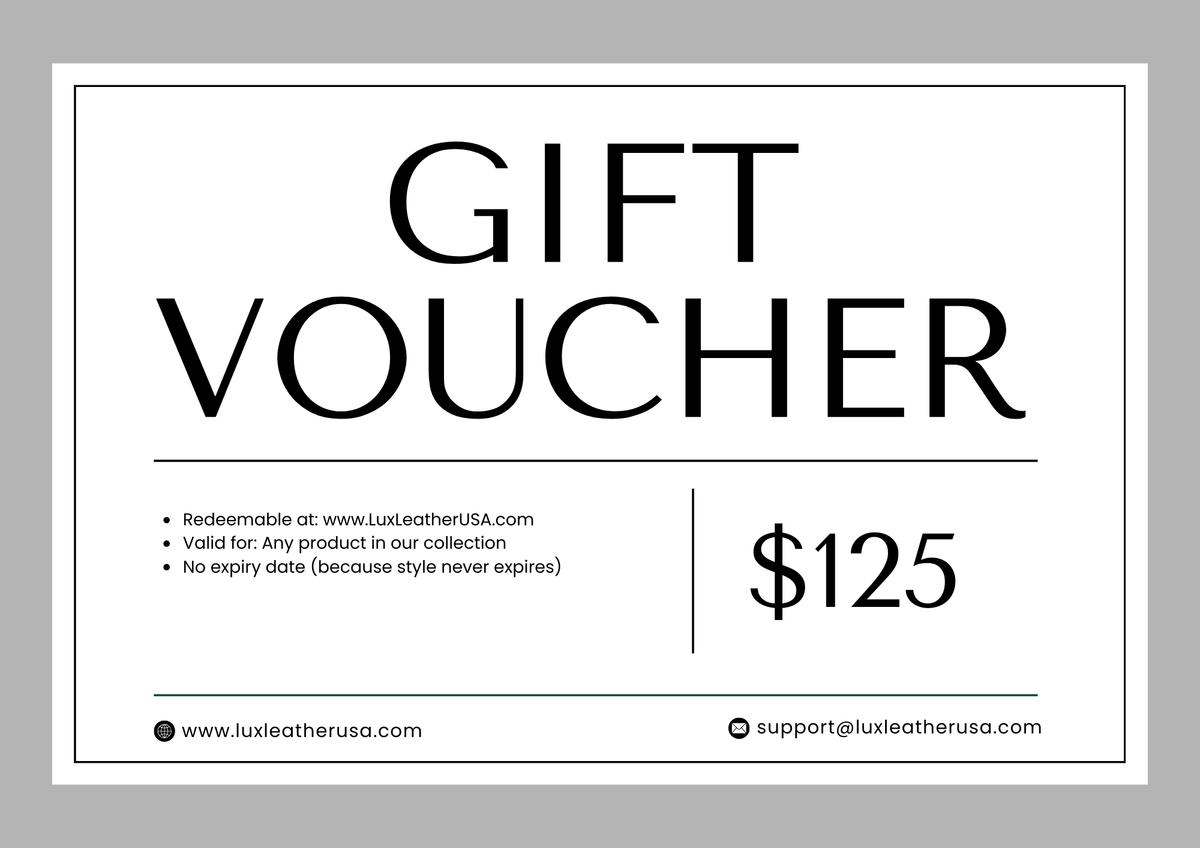 $125 Lux Leather USA Gift Card