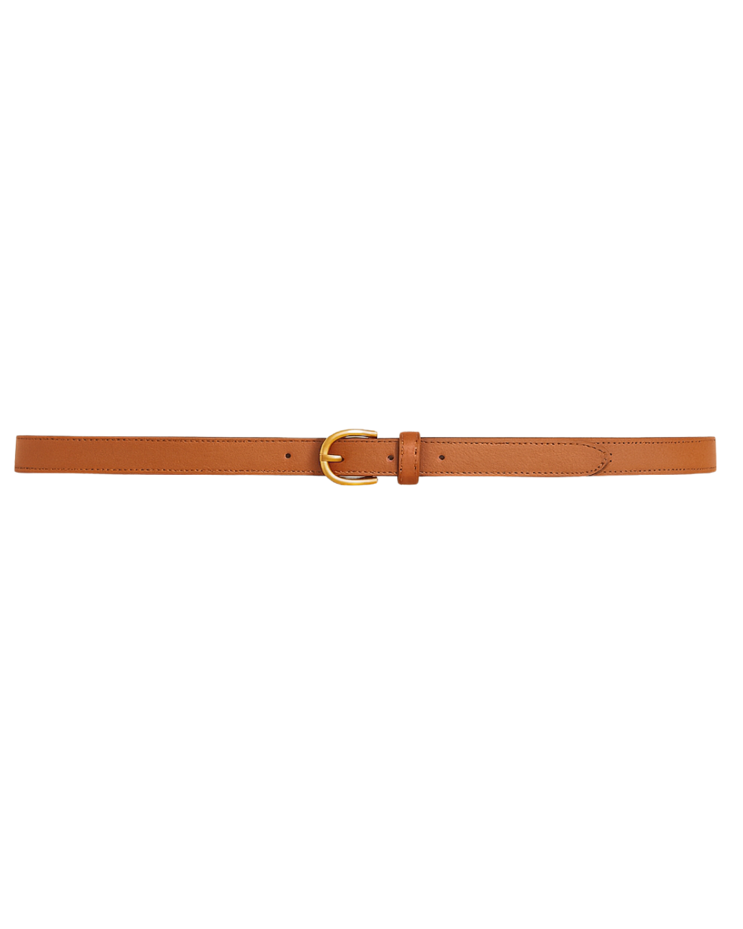 The Amber Grace Women’s Leather Belt — Effortless Elegance in Tan with Golden Accent