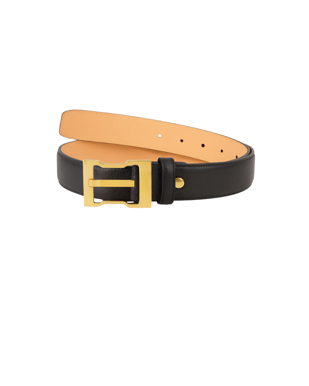The Monarch Black Leather Belt — Refined Power with a Modern Edge