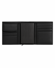 RFID-Protected Genuine Leather Wallet with Coin Pocket & Card Holder