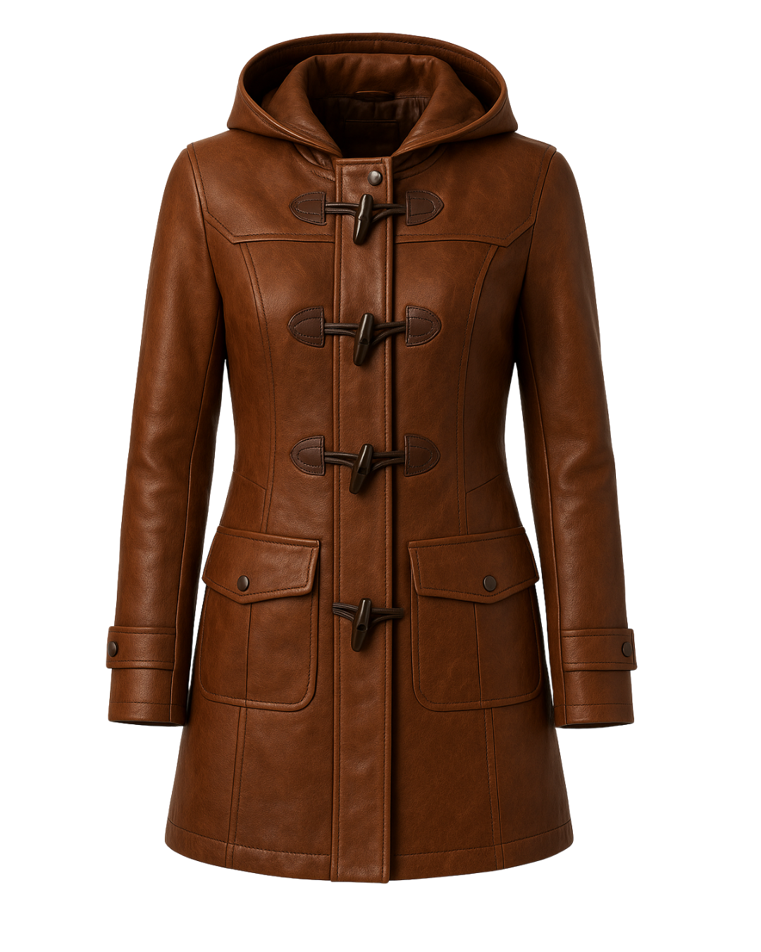 Harbor Sienna Duffle Leather Coat