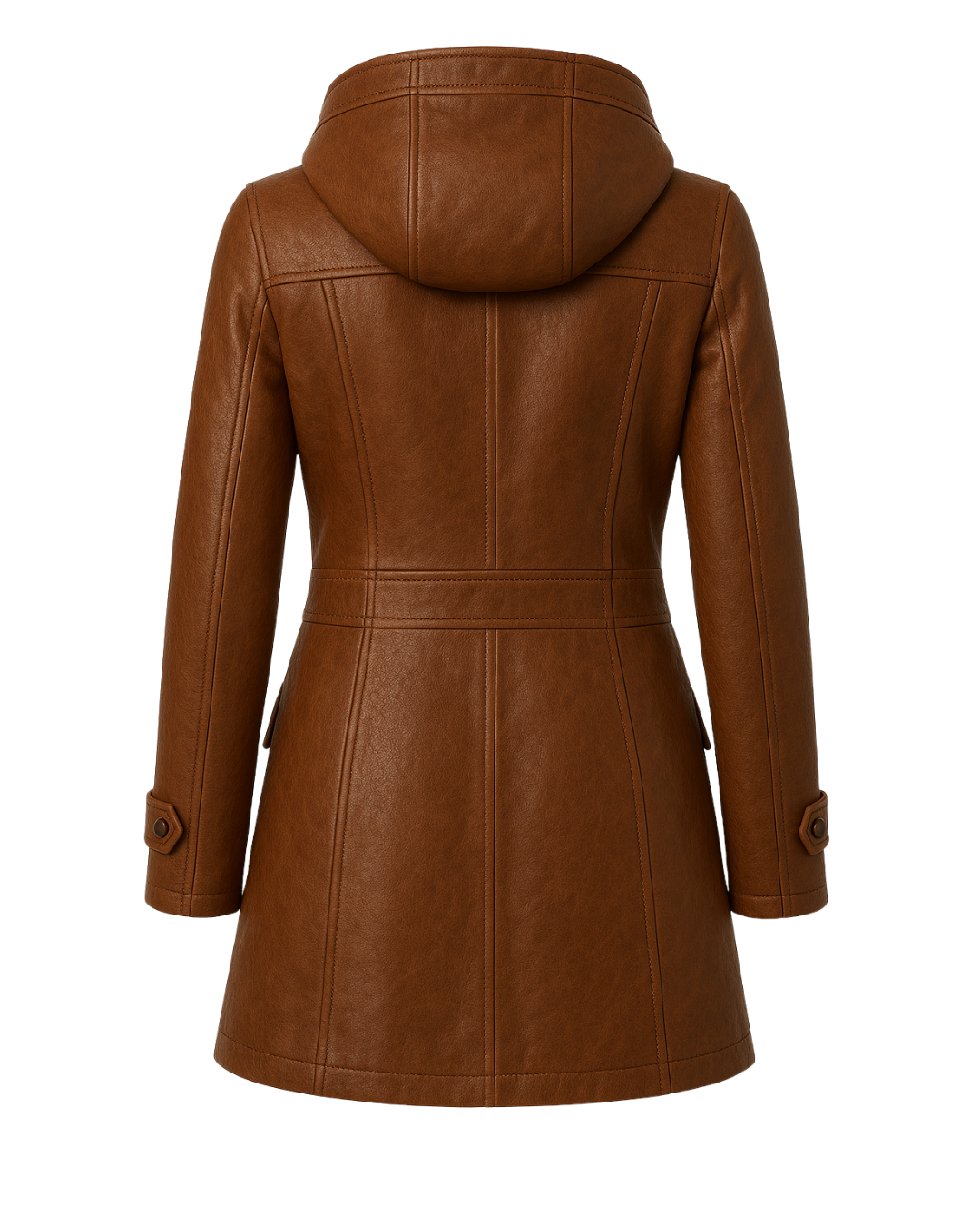 Harbor Sienna Duffle Leather Coat