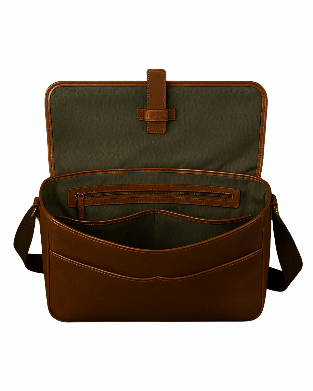 Heritage Tan Leather Messenger Bag – Classic Work & Travel Companion for Modern Gentlemen