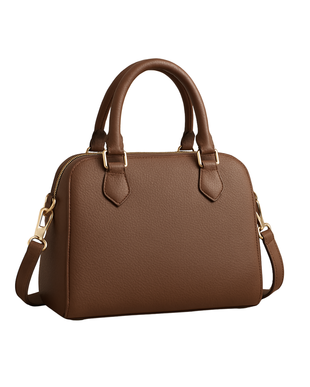 Café City Flap Satchel – Pebbled Coffee Brown |  Lux Leather Women Leather Bag