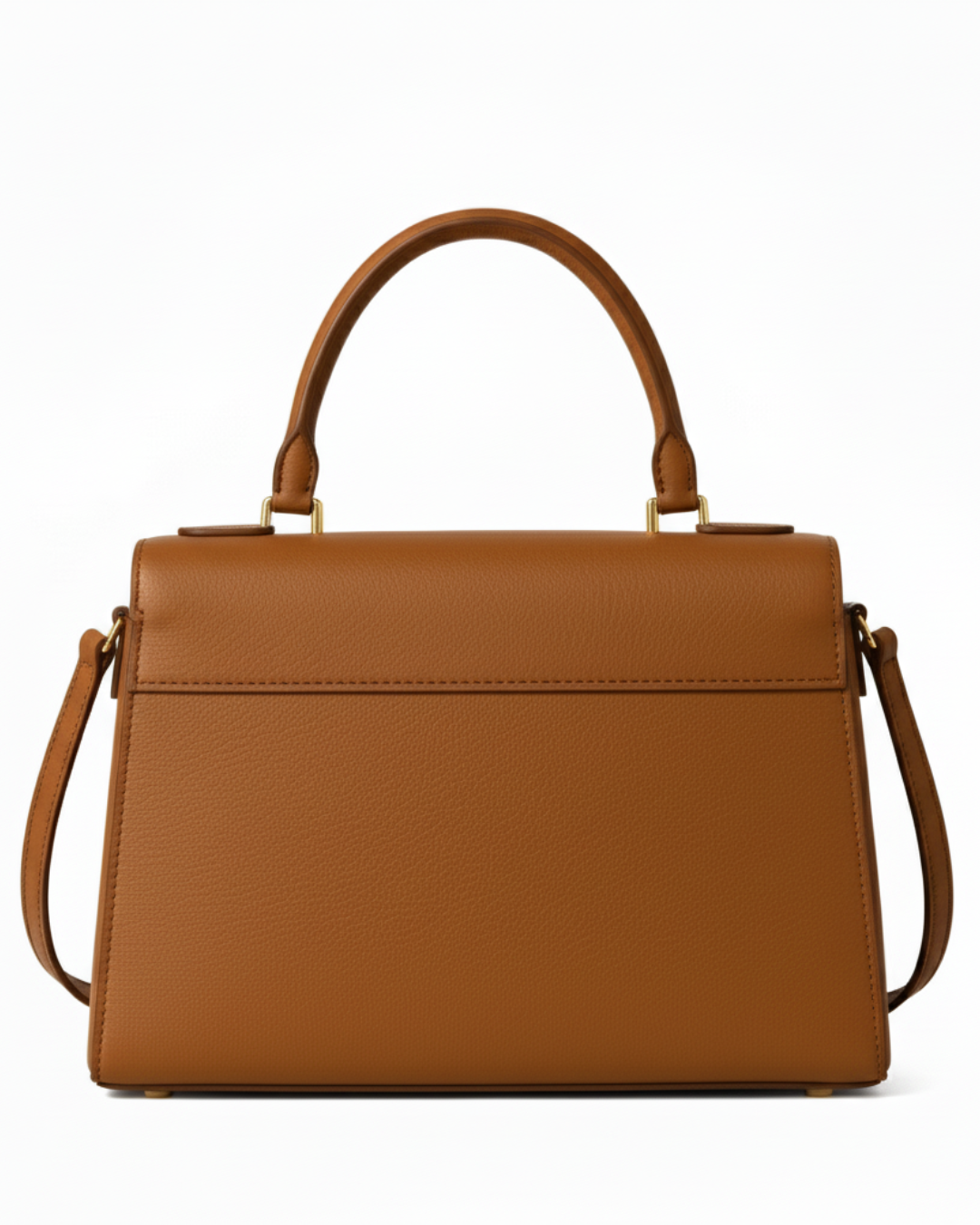 Cognac Women’s Leather Satchel Handbag
