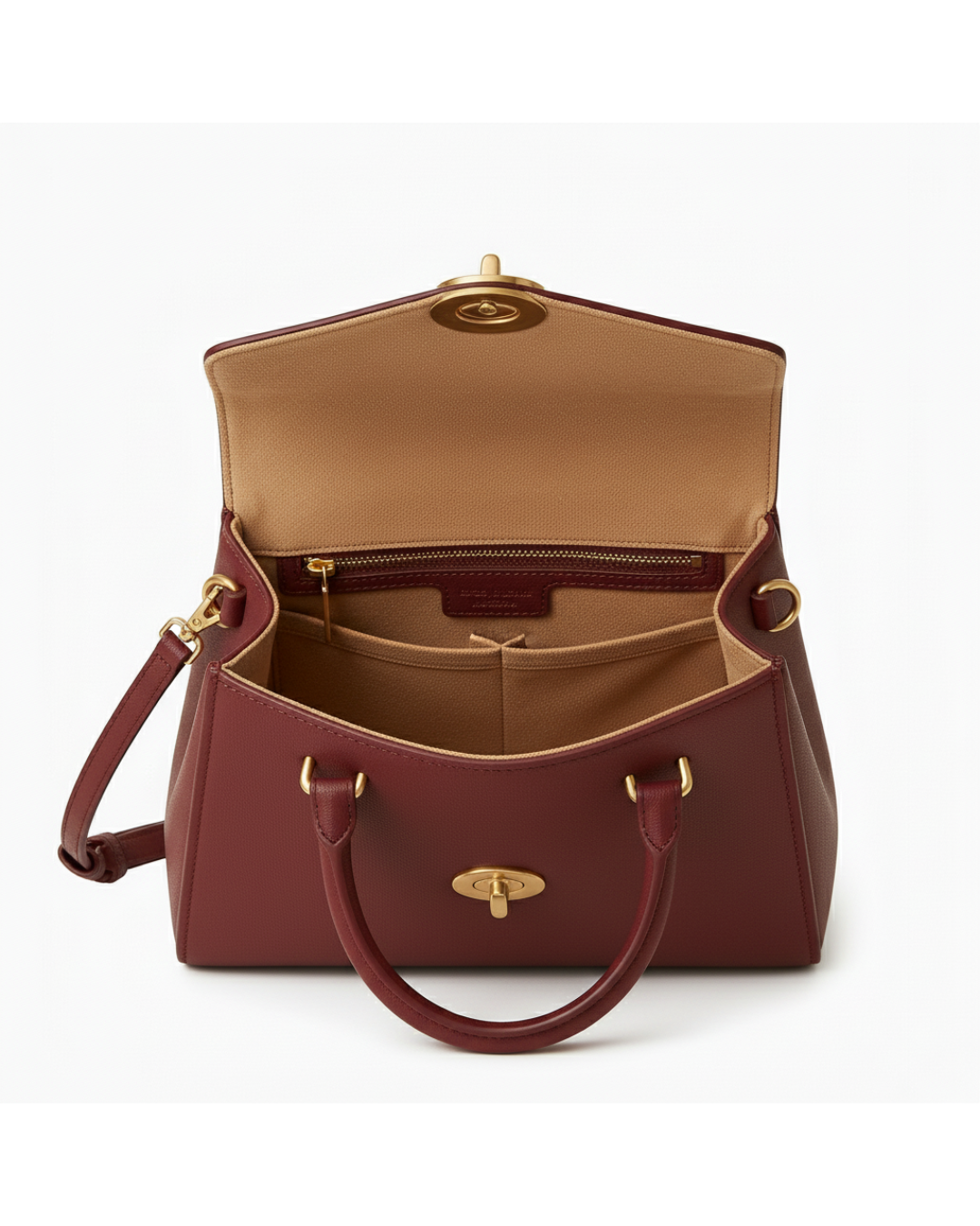 Burgundy Mini Top-Handle