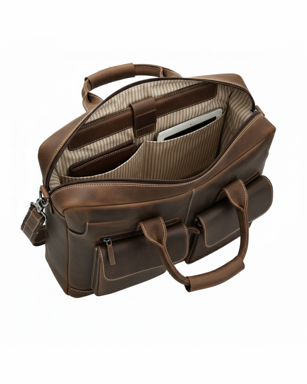 The Vintage Executive Leather Briefcase — Where Heritage Meets Modern Utility