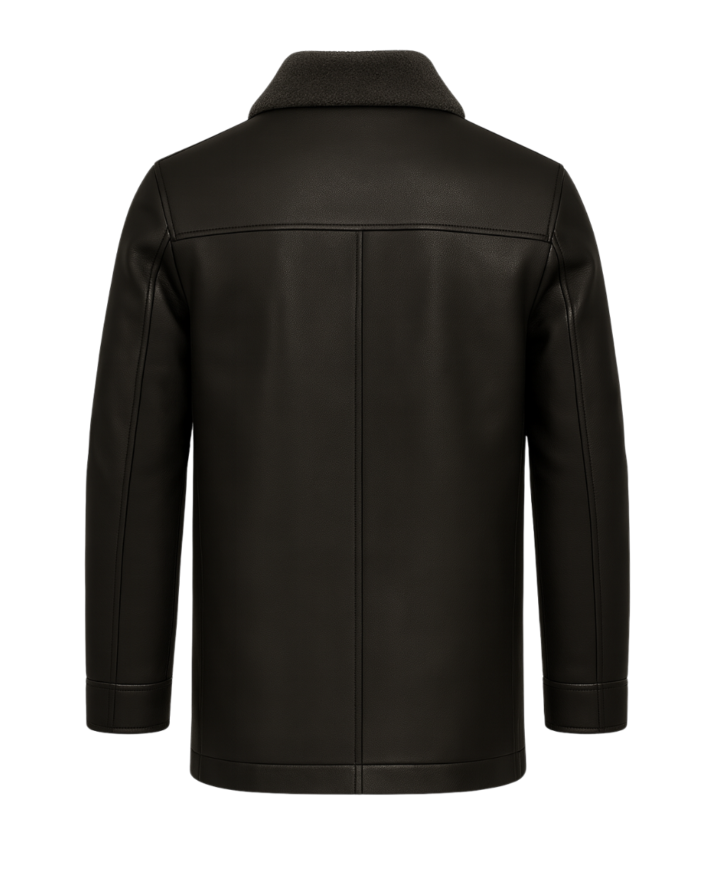 Blackridge Men’s Shearling Collar Leather Coat