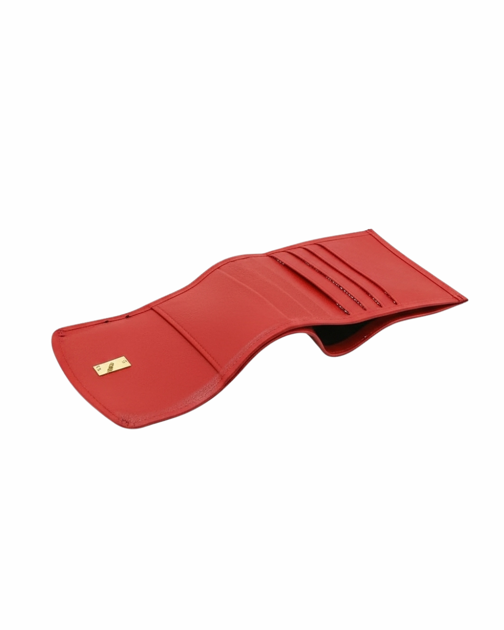 Elegant Red Saffiano Leather Wallet for Women