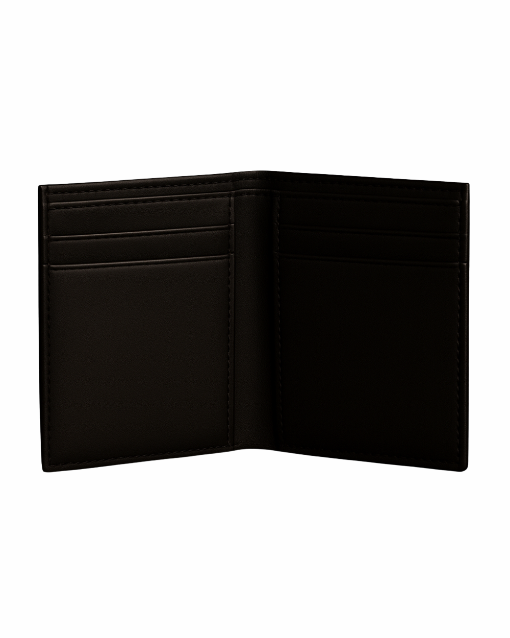 Classic Black Genuine Leather Bi-Fold Wallet for Men