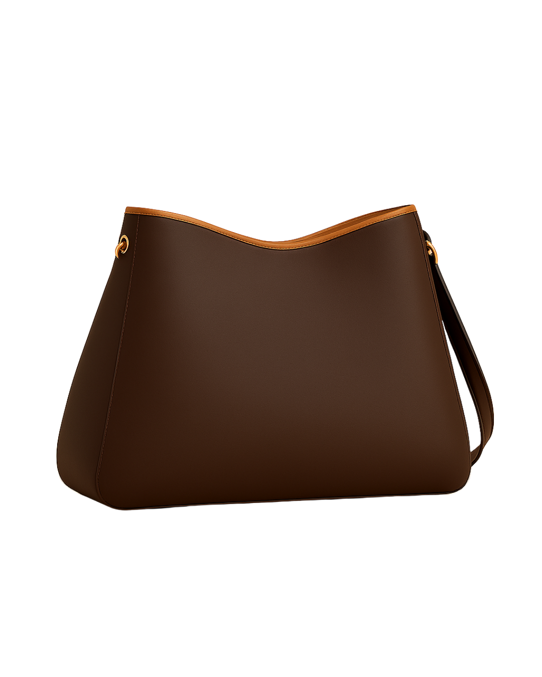 Chain Grace Hobo – Matte Coffee Brown   |  Lux Leather Women Leather Bag