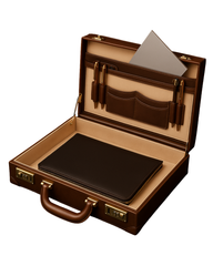 The Executive Heritage Leather Briefcase — Timeless Power, Modern Precision