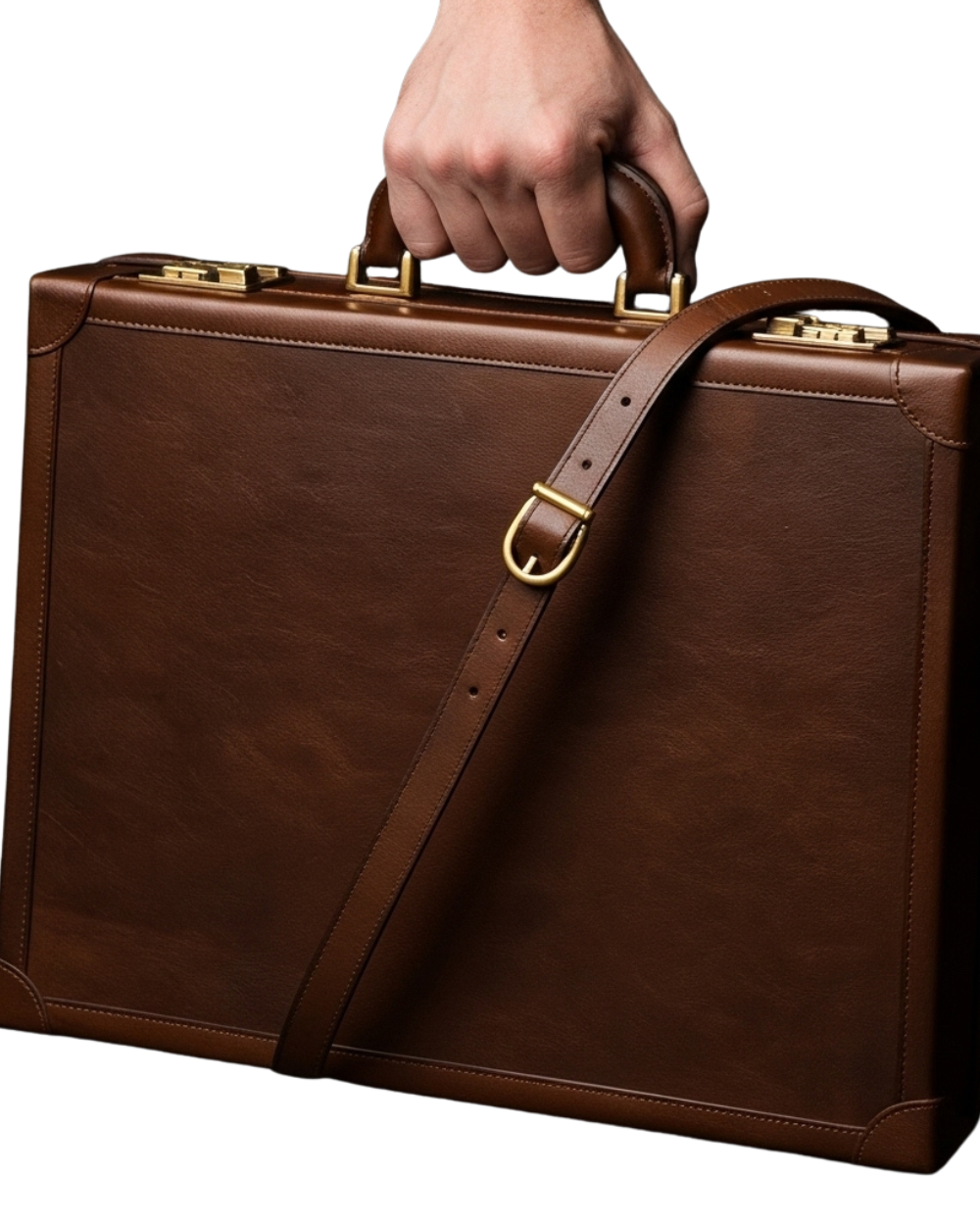 The Executive Heritage Leather Briefcase — Timeless Power, Modern Precision