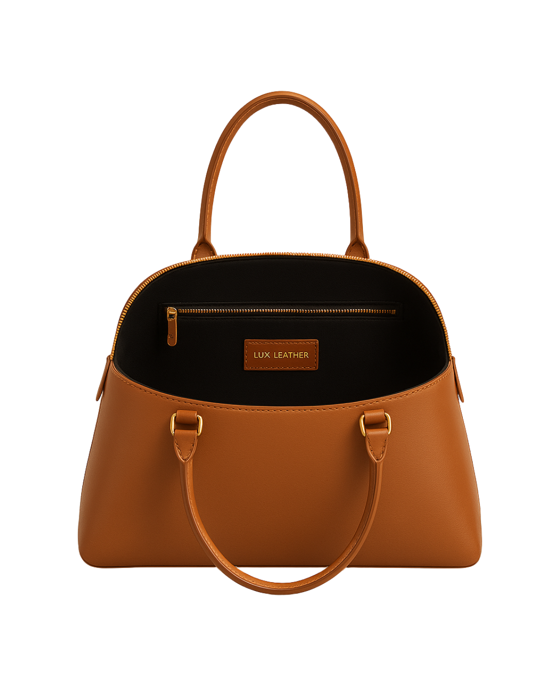 Low Key Duffle Tote – Smooth Tan Leather |  Lux Leather Women Leather Bag