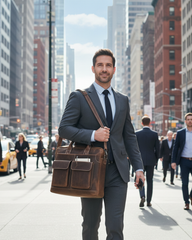 The Vintage Executive Leather Briefcase — Where Heritage Meets Modern Utility