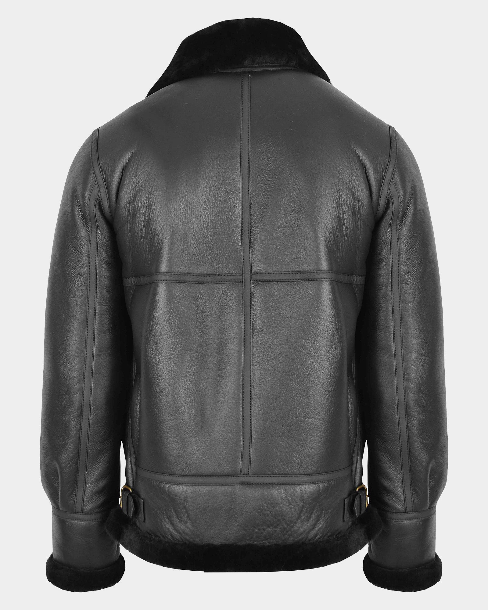 Mens Classic B3 Original Sheepskin Jacket Nova Black