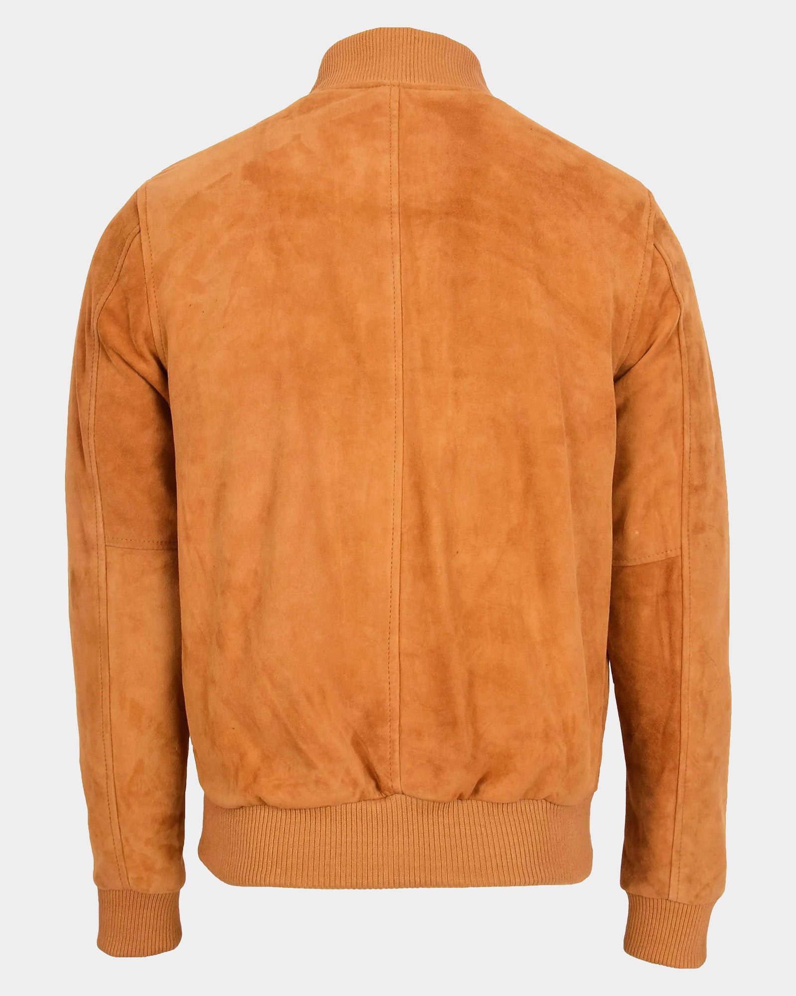 Mens Suede MA-1 Bomber Jacket Trevor Dynamo Tan