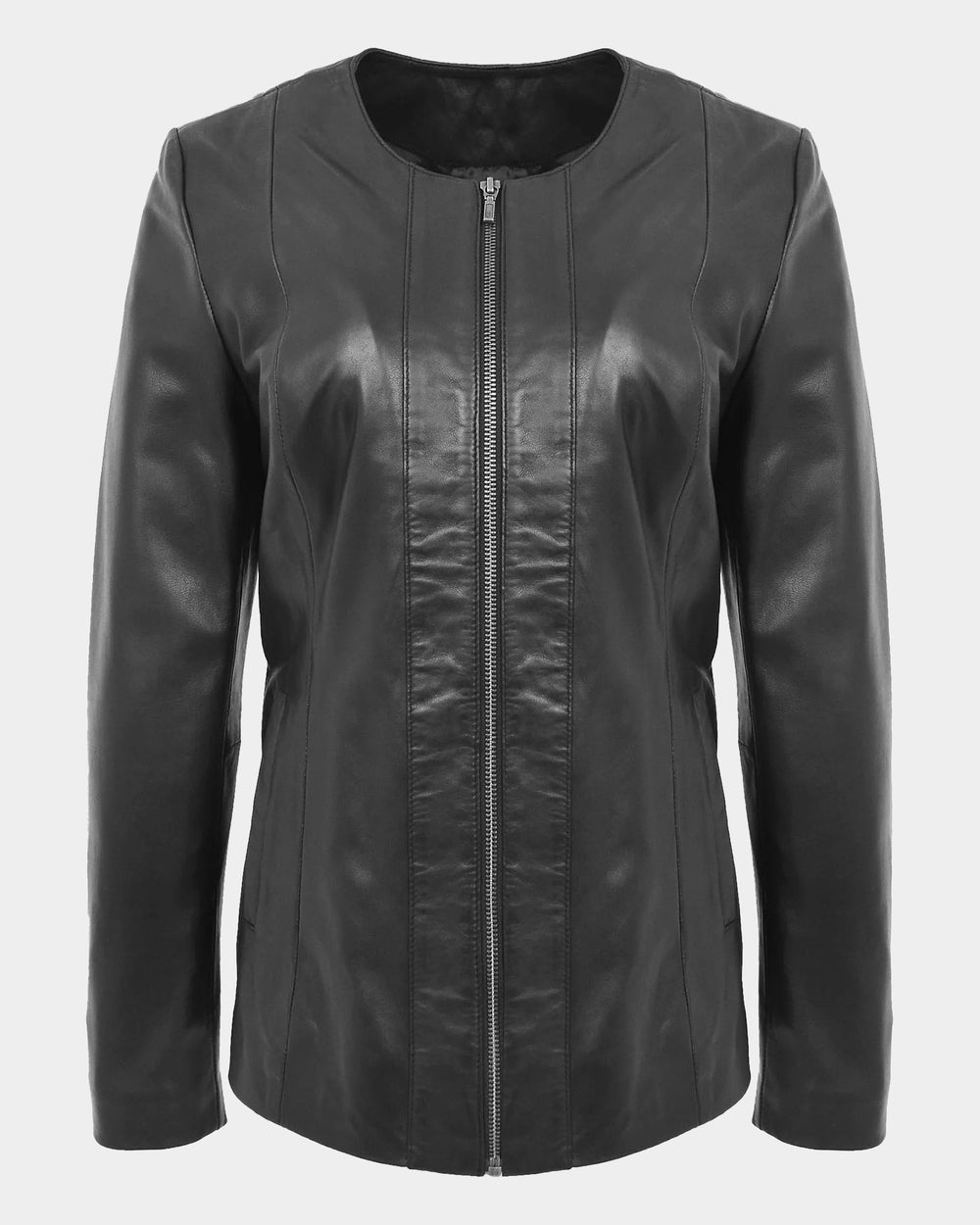 womens-classic-soft-leather-collarless-jacket-nova-black