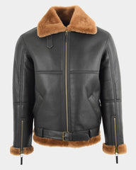 Original RAF Flying Sheepskin Jacket Tyler Zenith Brown Ginger
